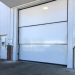 Vertical Lift Dominator 3-Leaf Door, standard white gel coat, R-15 Insulating Value